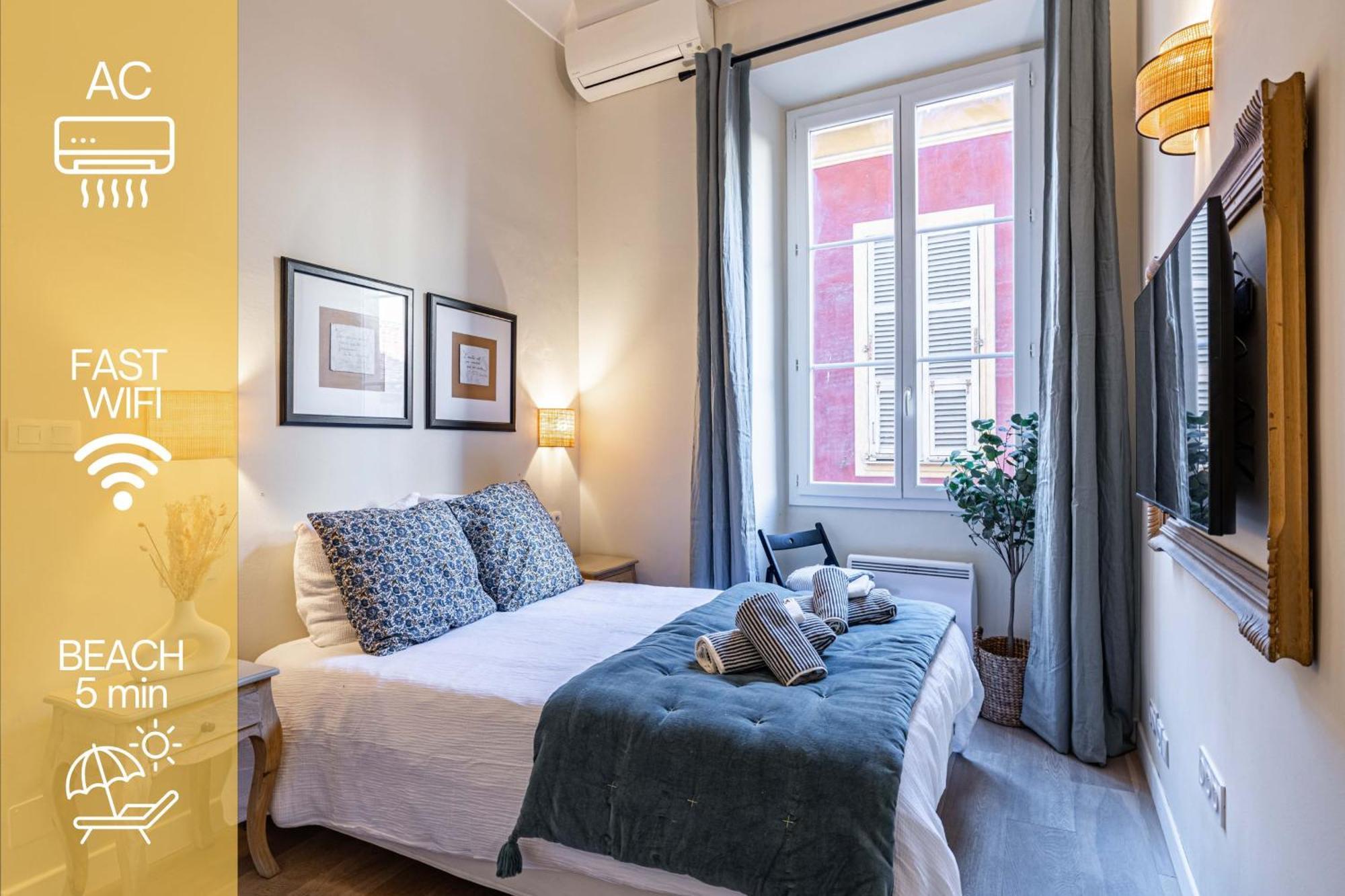 New!Chic Oasis Apt, Heart Of Nice, Family Friendly, Walking To The Beach! Luaran gambar