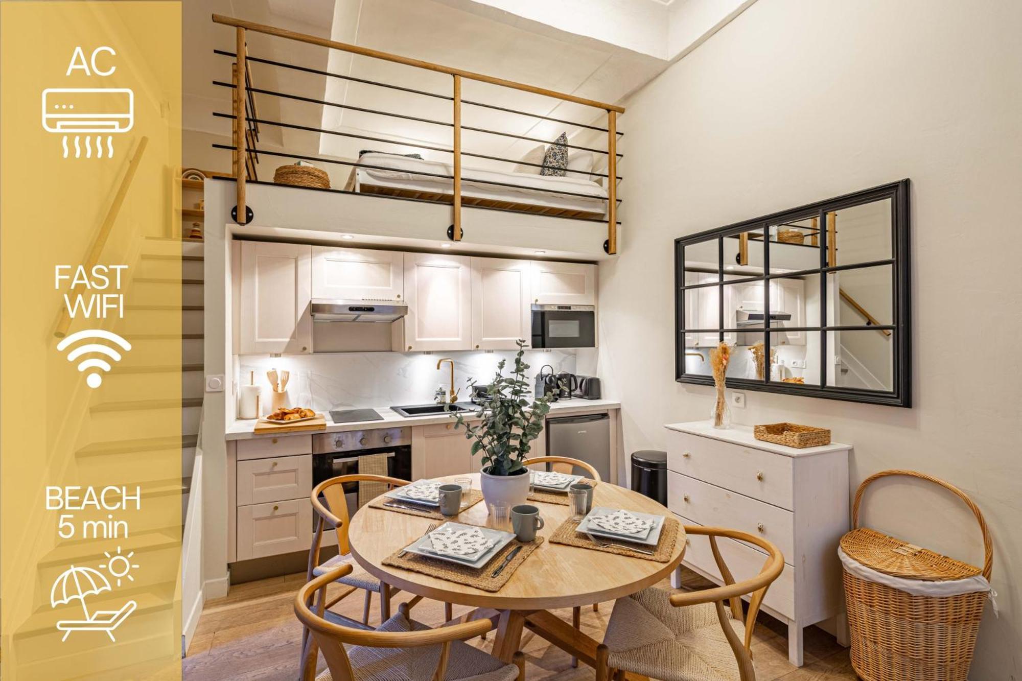 New!Chic Oasis Apt, Heart Of Nice, Family Friendly, Walking To The Beach! Luaran gambar